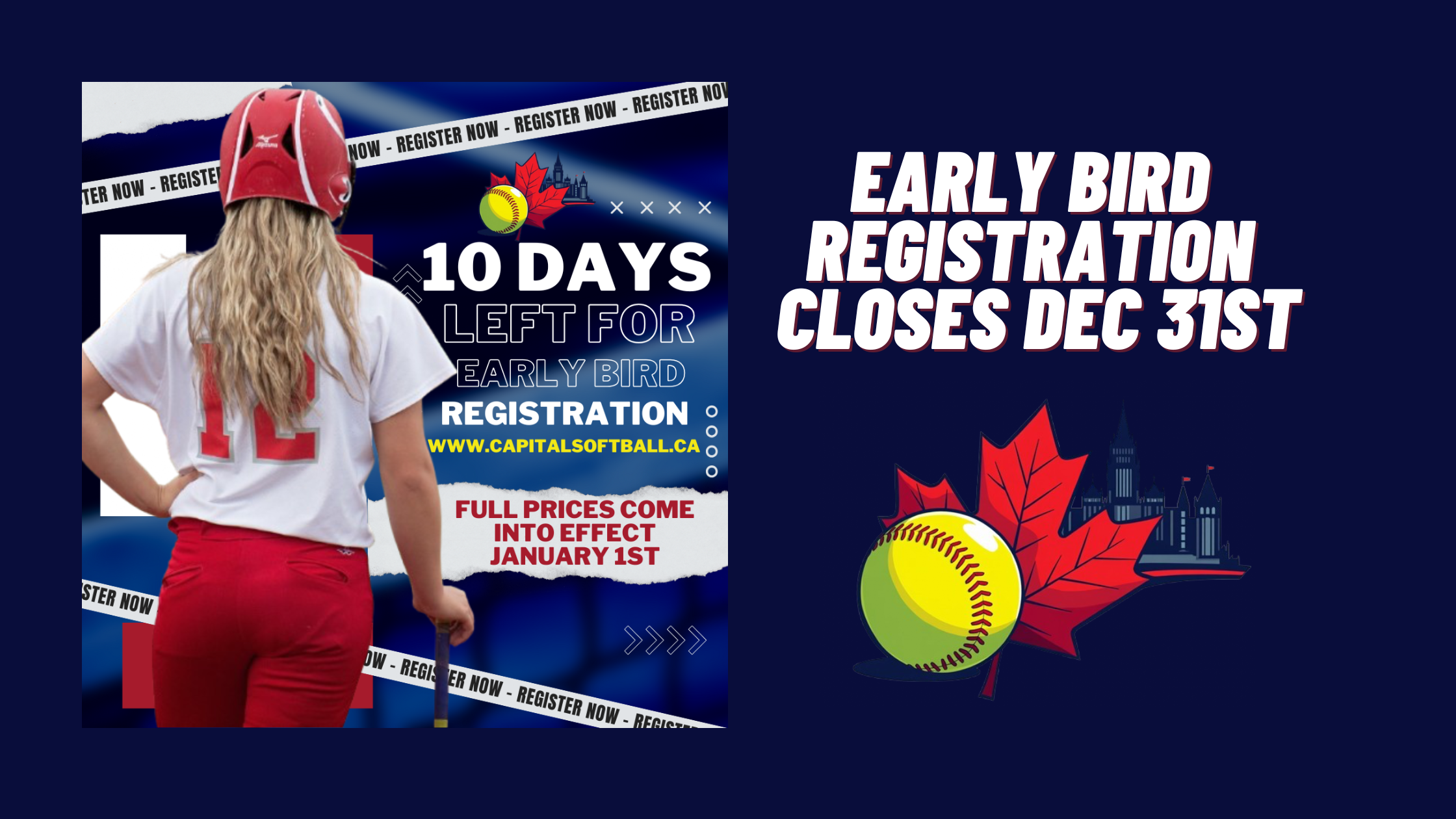 Capital Softball Association Early Bird Pricing